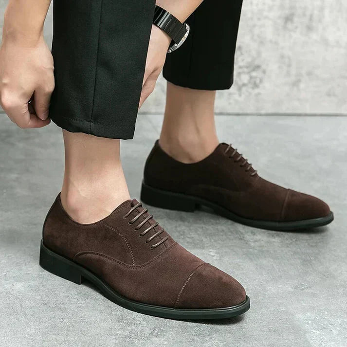 Savile Oxfords: Formal Dress Shoes, Hand-Stitched Genuine Italian Leather – Designed by HughVance Savile Row