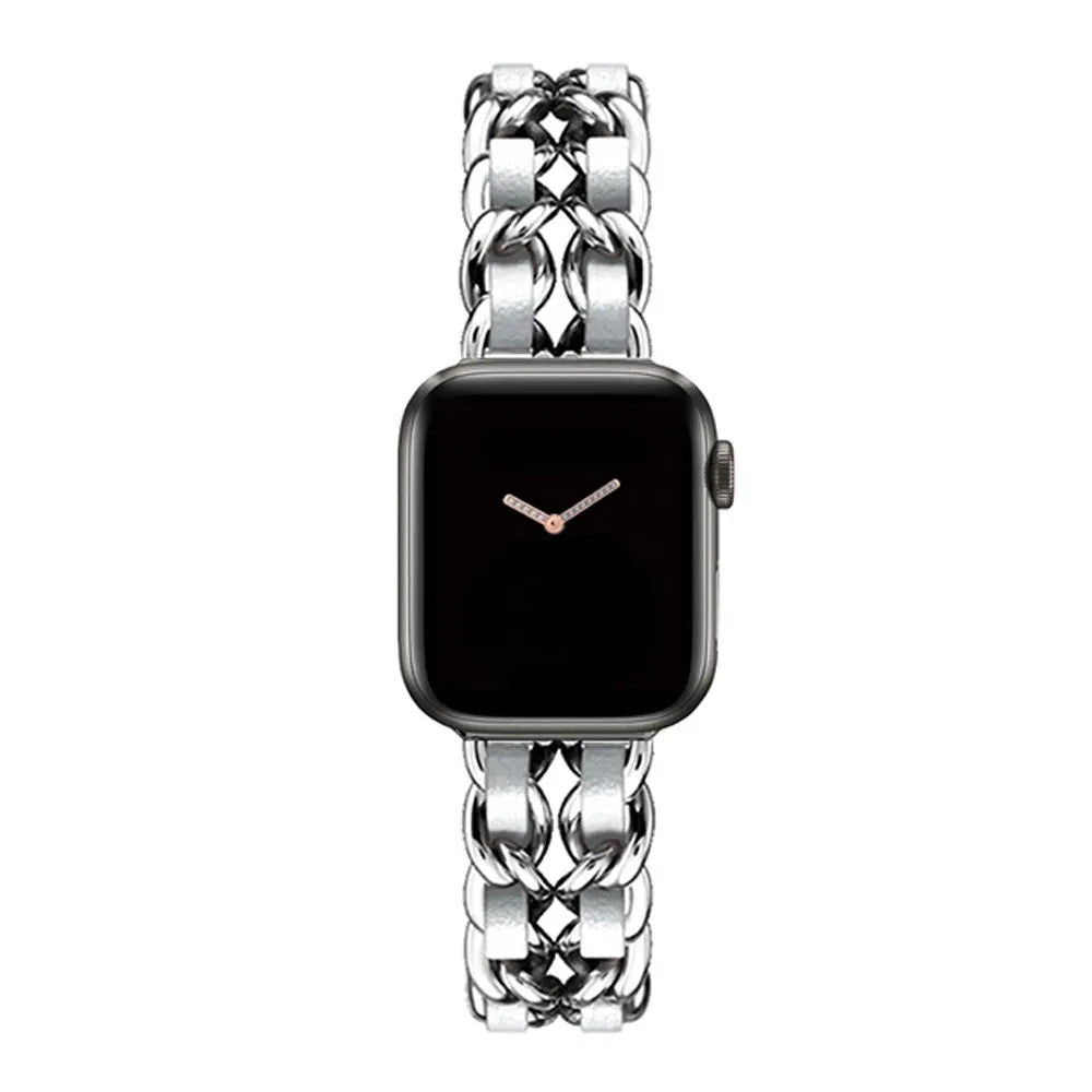skorten® Eclat Opallband - The Chic & Timeless Designer Apple Watch Band for the Trendsetting Woman (Compatible with Apple Watch Ultra 2/Ultra Series 9/8/7/6/5/4)