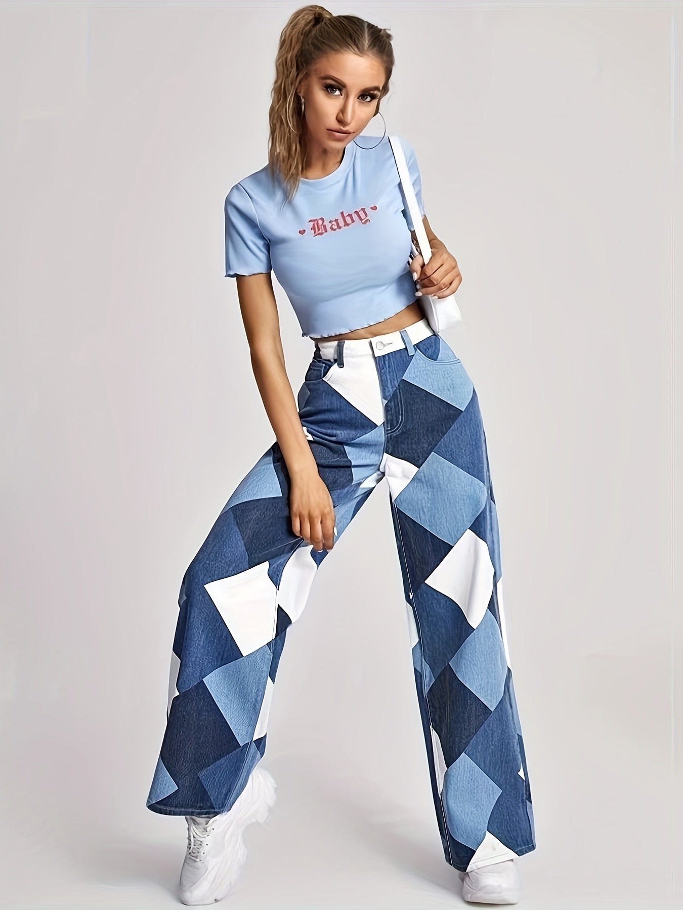 Skarvana Boho Denims by AvenueFinds NYC: High-Waist & Loose-Fit Chic Timeless Patchwork Jeans