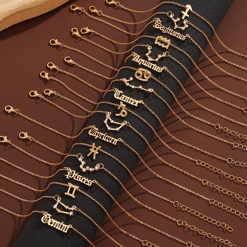 Astrocharm®: Handcrafted Zodiac Sign Inspired Anklet Collection - Set of 3 Styles for the Price of One