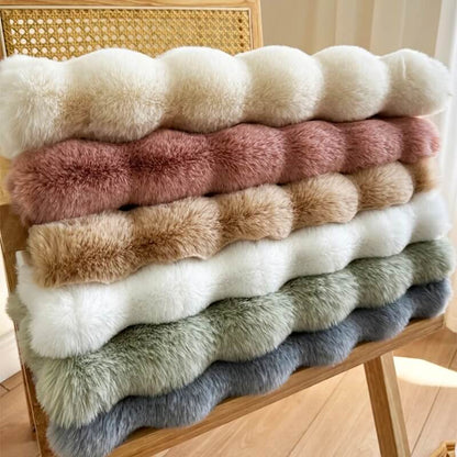 skorten® Skysoftia: Plush & Puffy Chic 3D Waves-Textured Area Rug for Modern Home Décor