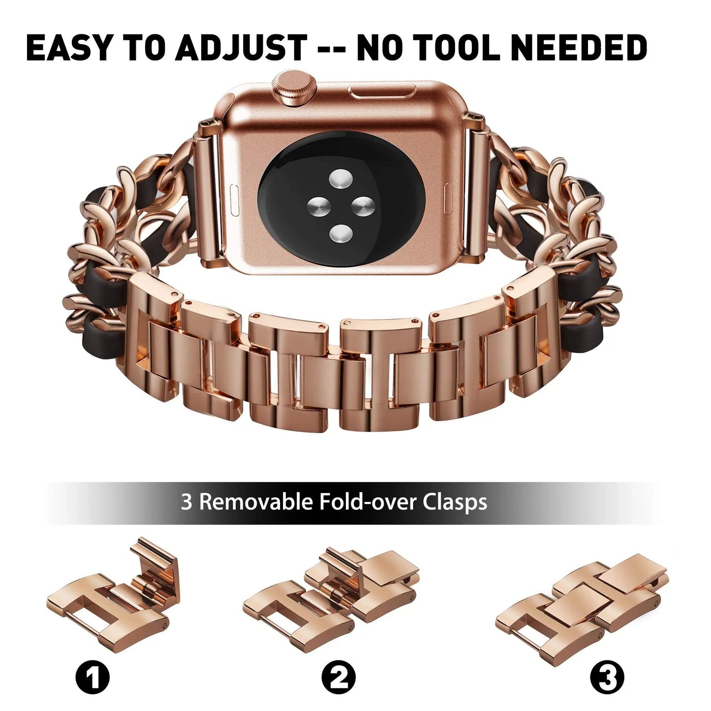 skorten® Eclat Opallband - The Chic & Timeless Designer Apple Watch Band for the Trendsetting Woman (Compatible with Apple Watch Ultra 2/Ultra Series 9/8/7/6/5/4)