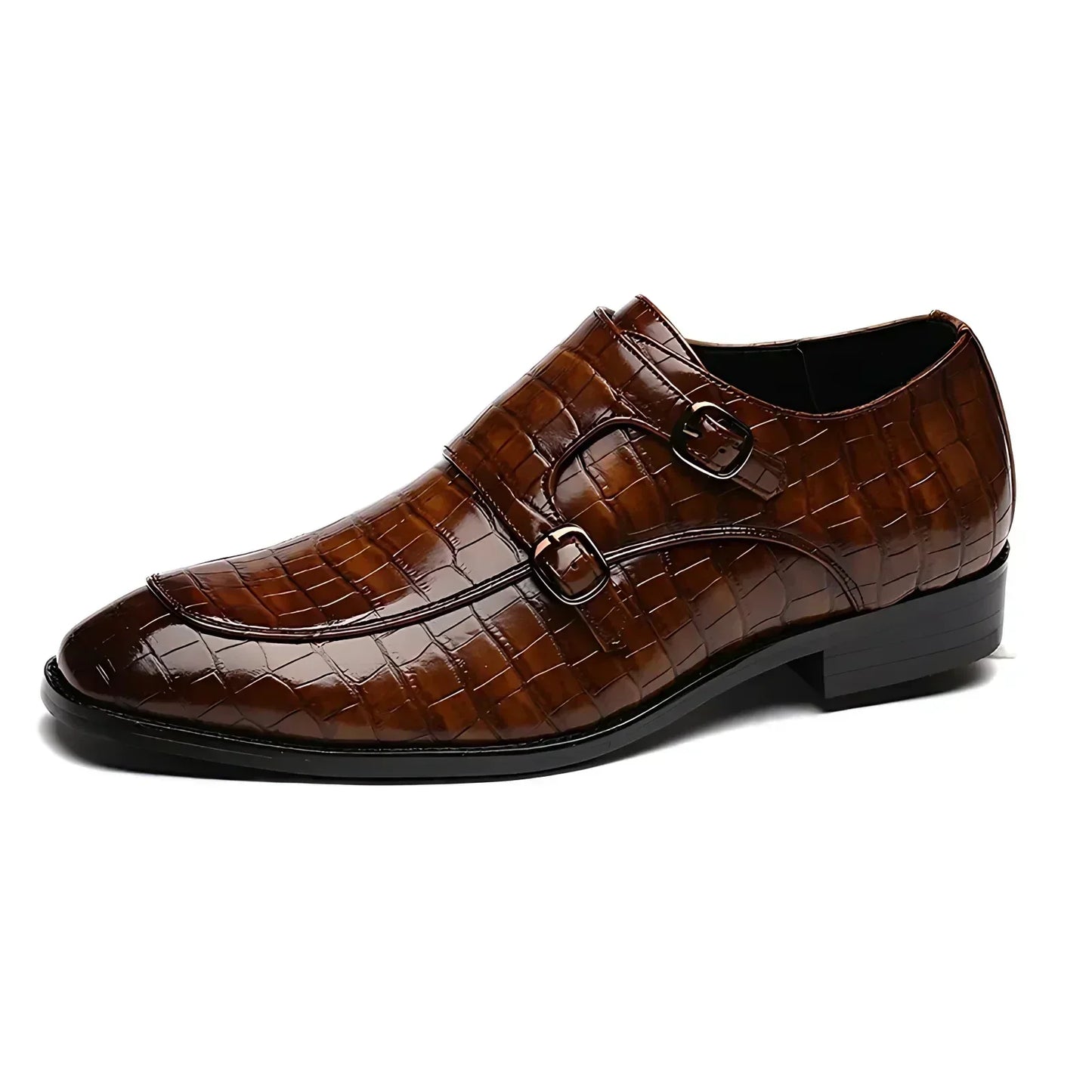 Kroksiluett Brogue Slip-Ons with Buckle-Belt Laces