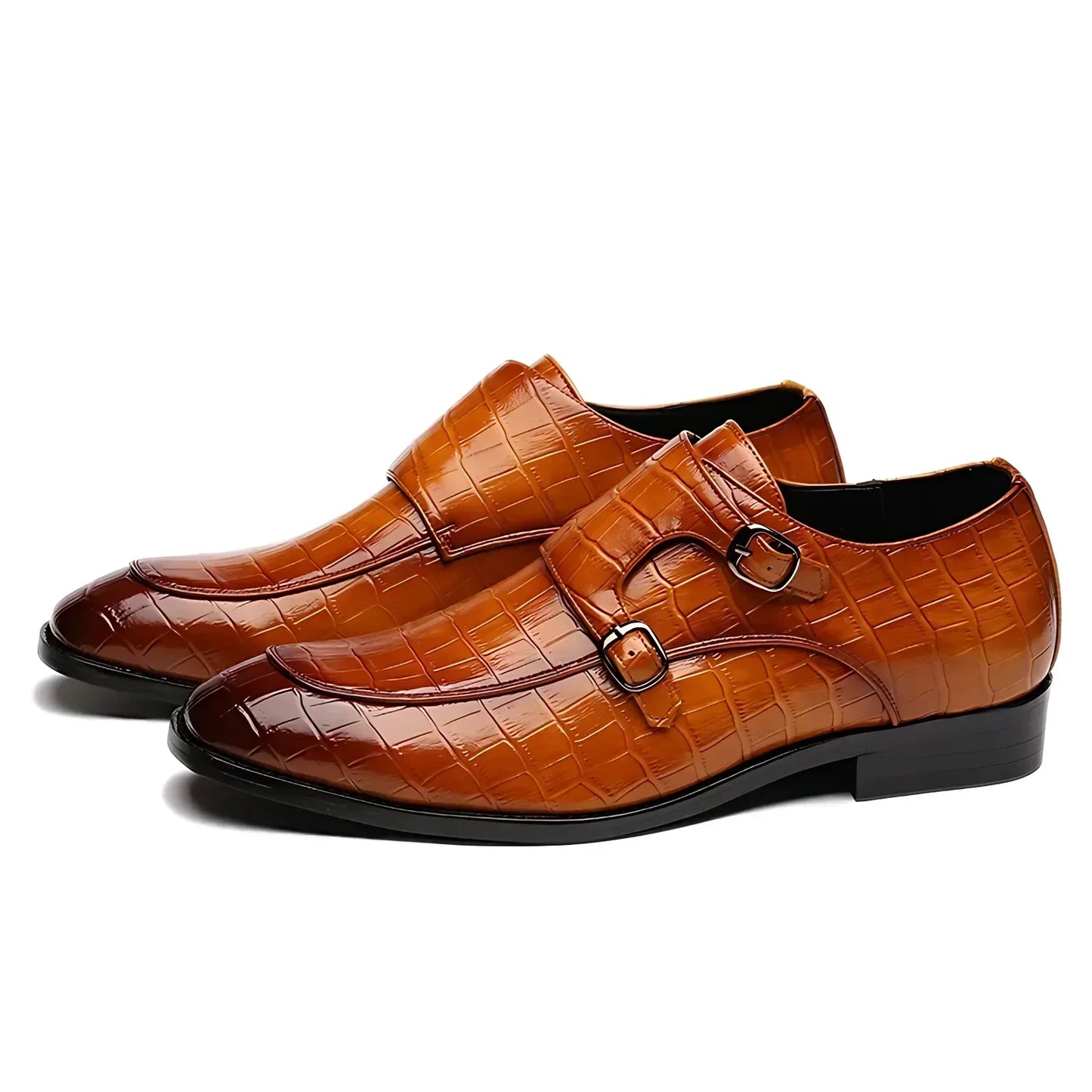 Kroksiluett Brogue Slip-Ons with Buckle-Belt Laces