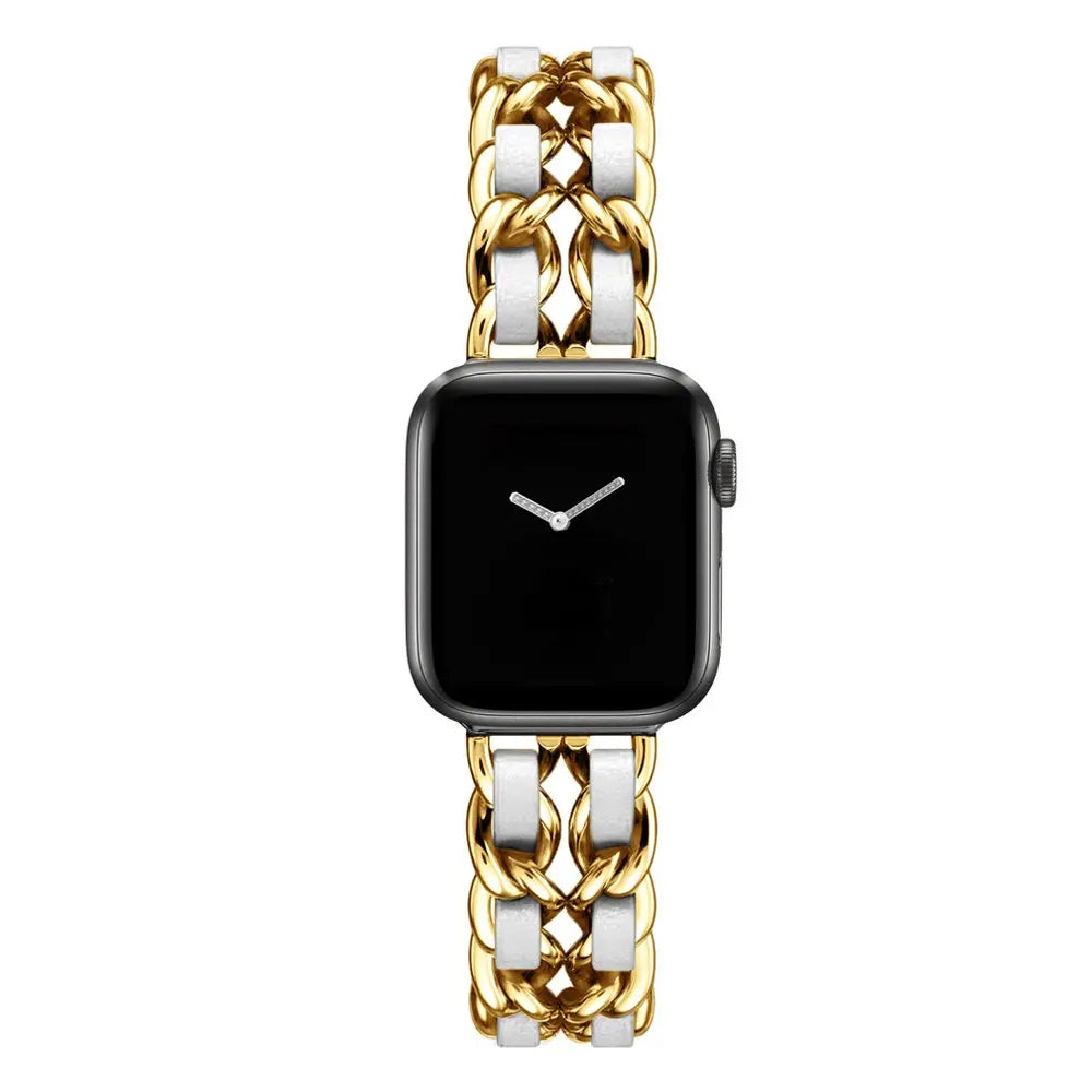skorten® Eclat Opallband - The Chic & Timeless Designer Apple Watch Band for the Trendsetting Woman (Compatible with Apple Watch Ultra 2/Ultra Series 9/8/7/6/5/4)