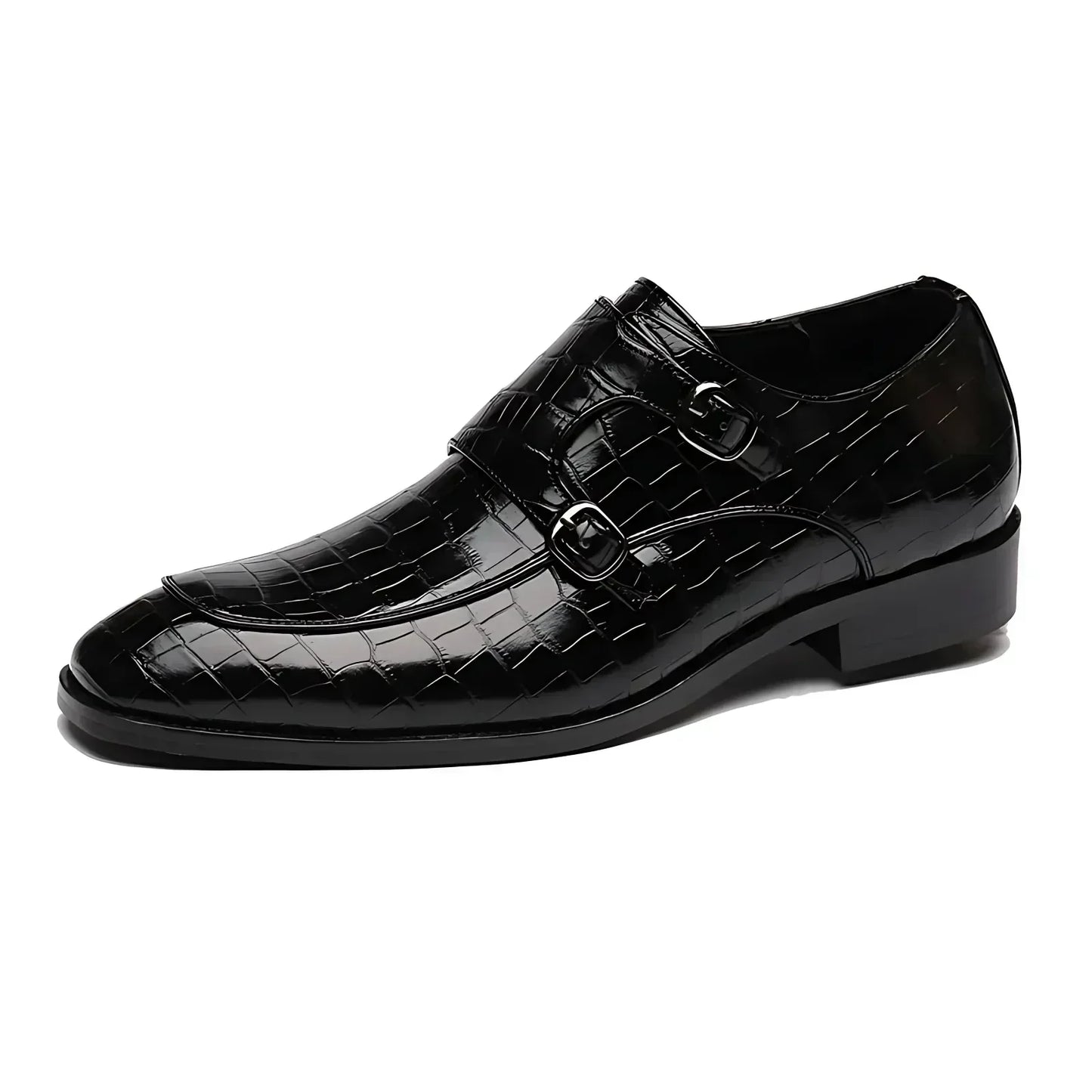 Kroksiluett Brogue Slip-Ons with Buckle-Belt Laces