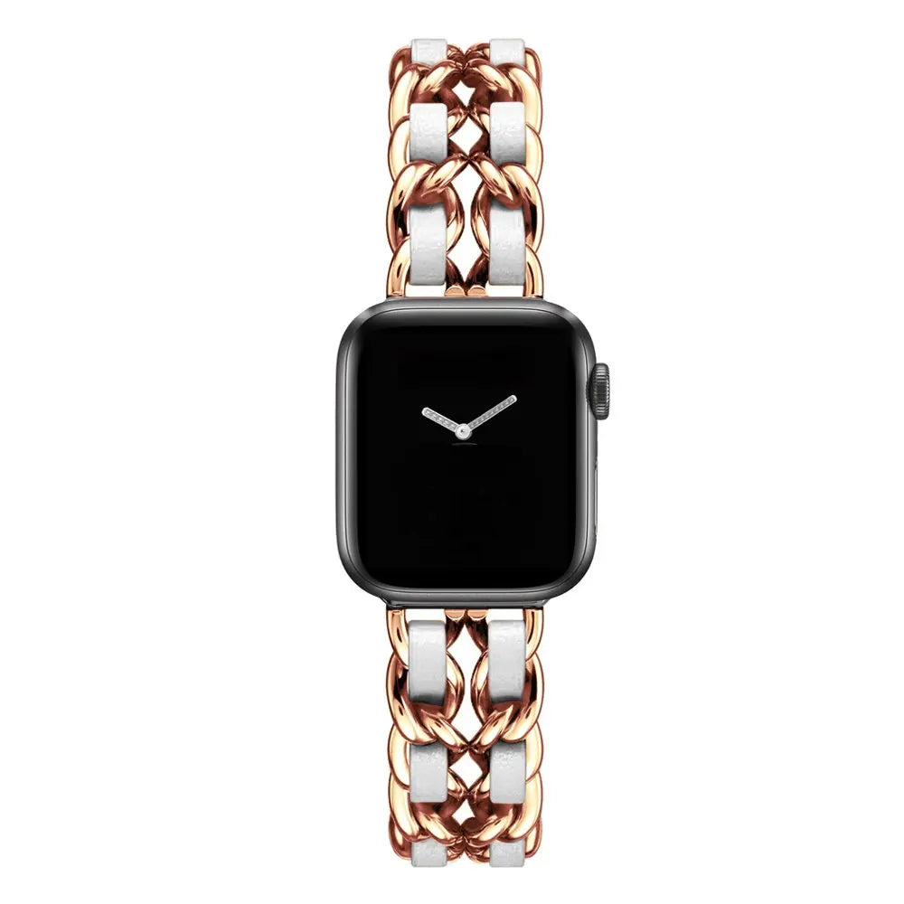 skorten® Eclat Opallband - The Chic & Timeless Designer Apple Watch Band for the Trendsetting Woman (Compatible with Apple Watch Ultra 2/Ultra Series 9/8/7/6/5/4)