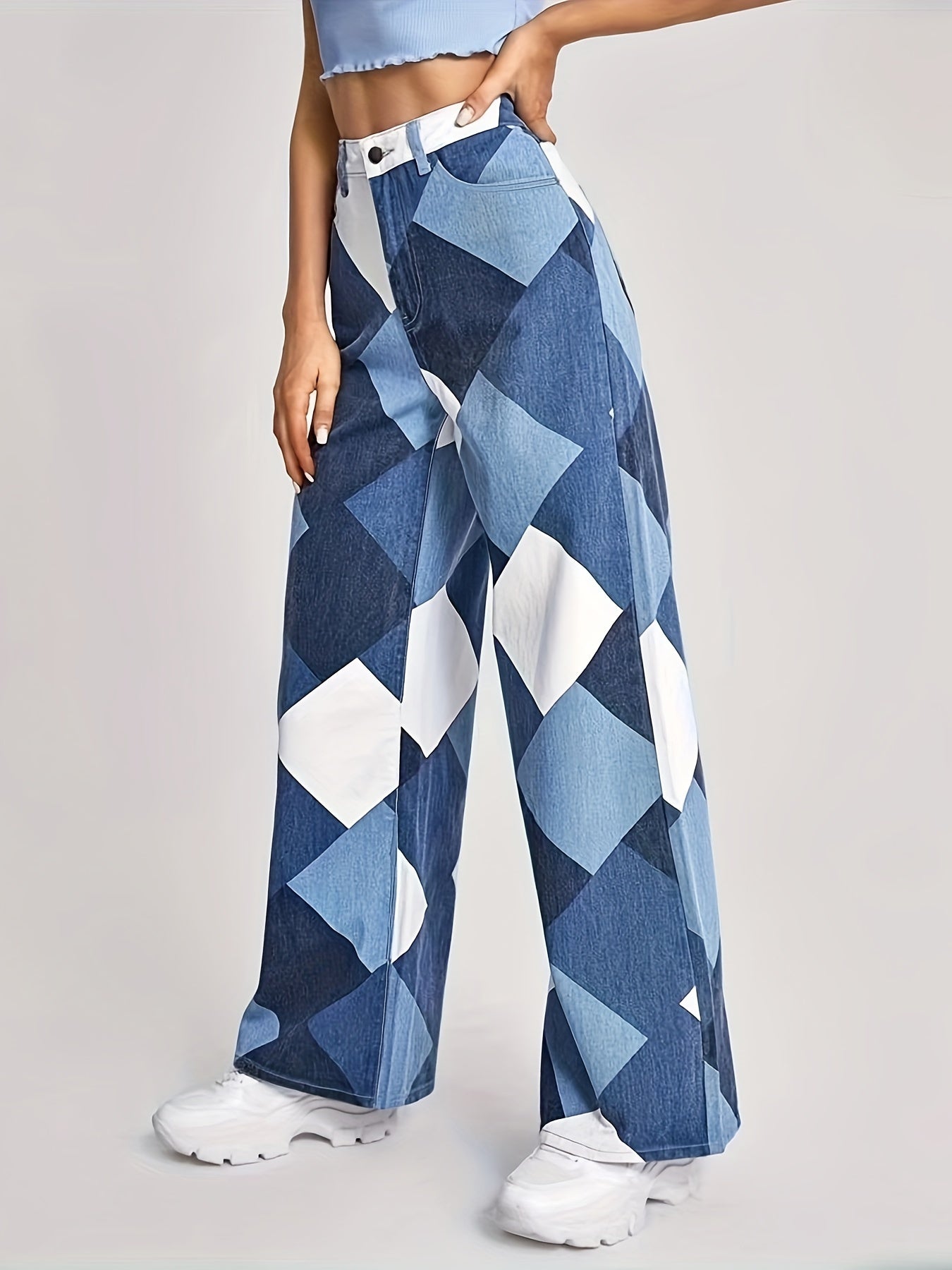 Skarvana Boho Denims by AvenueFinds NYC: High-Waist & Loose-Fit Chic Timeless Patchwork Jeans