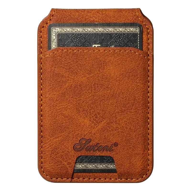 skorten® Luténi: The Ultimate 2-in-1 Sleek Leather Magsafe® Case with Slim Snap-On Wallet