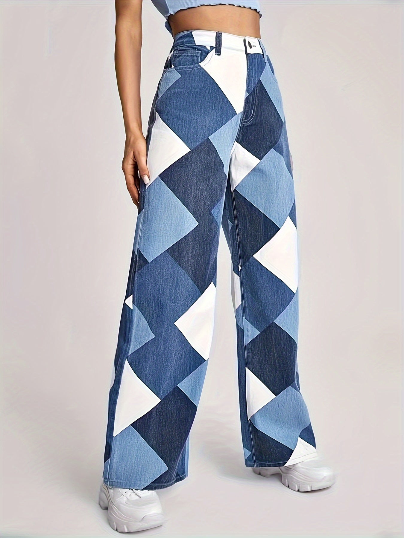 Skarvana Boho Denims by AvenueFinds NYC: High-Waist & Loose-Fit Chic Timeless Patchwork Jeans