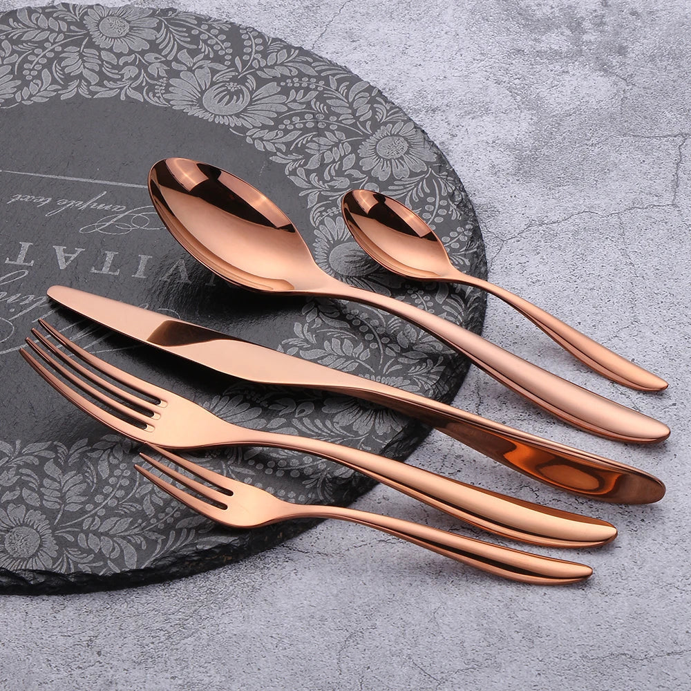 Goldware®: AvenueFinds's Signature Cutlery Set - The Gold Standard in Fine Dining at Home