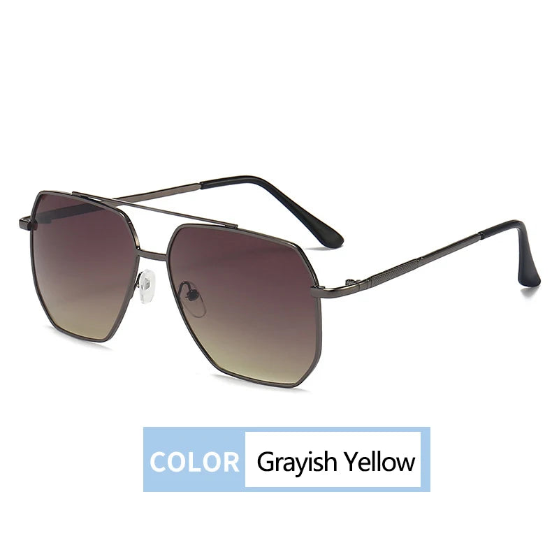 New Fashion Men Sunglasses Pilot Classic Driving Sun Glasses Metal Frame Mirror Leisure Fishing Business Men/women Eyeglassuv400