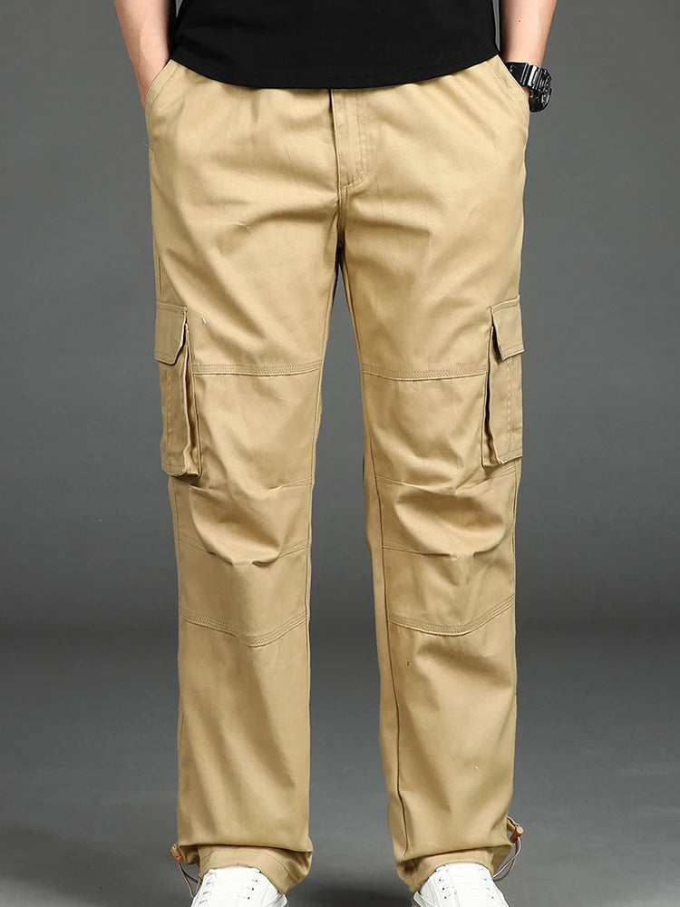 Mens Tactical Pants Cargo Work Pants Heavy Duty Big and Tall Overalls Autumn Construction Trousers Man Sport American Sweatpants