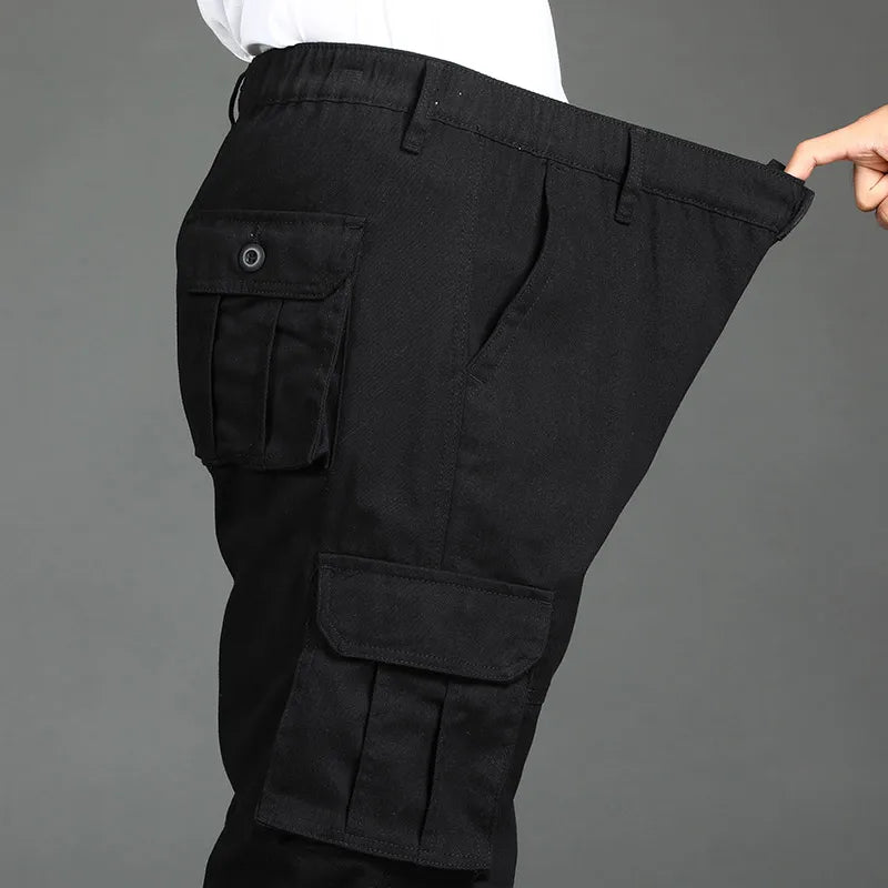 Mens Tactical Pants Cargo Work Pants Heavy Duty Big and Tall Overalls Autumn Construction Trousers Man Sport American Sweatpants