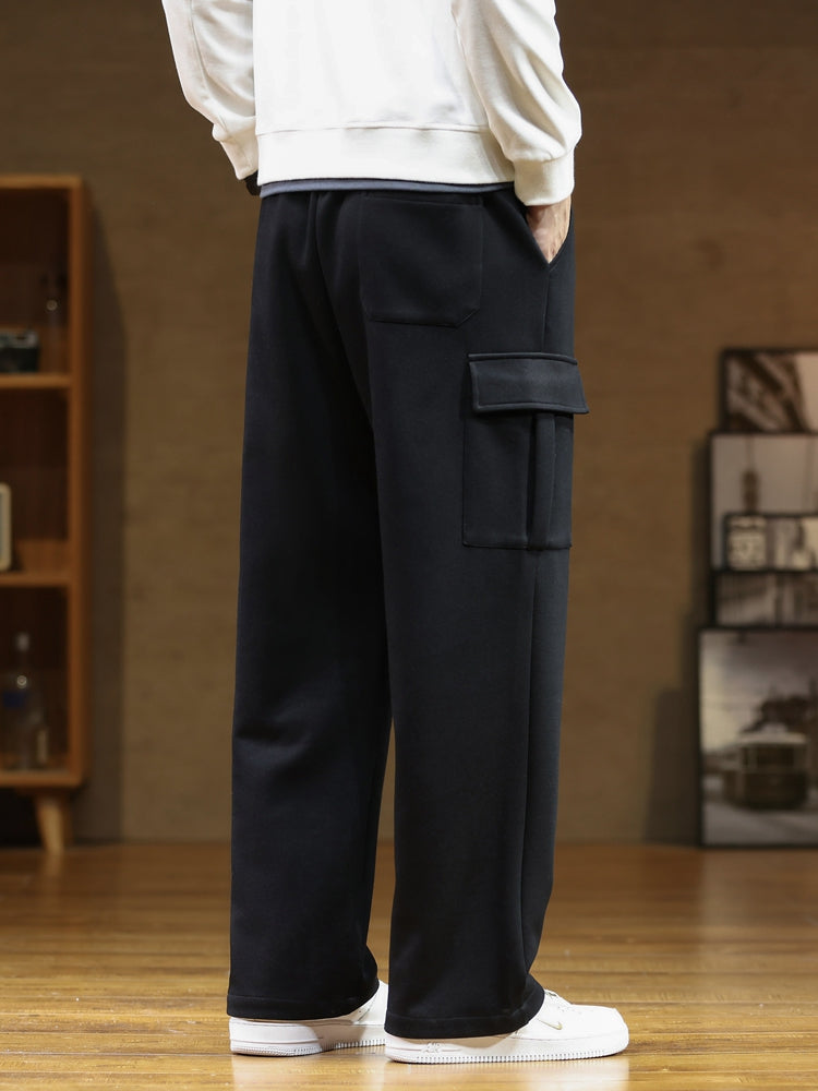 The Nordtrak® - Cleverly designed by AvenueFinds Sweden: Multi-Pocket Cargo Style Cotton Sweatpants