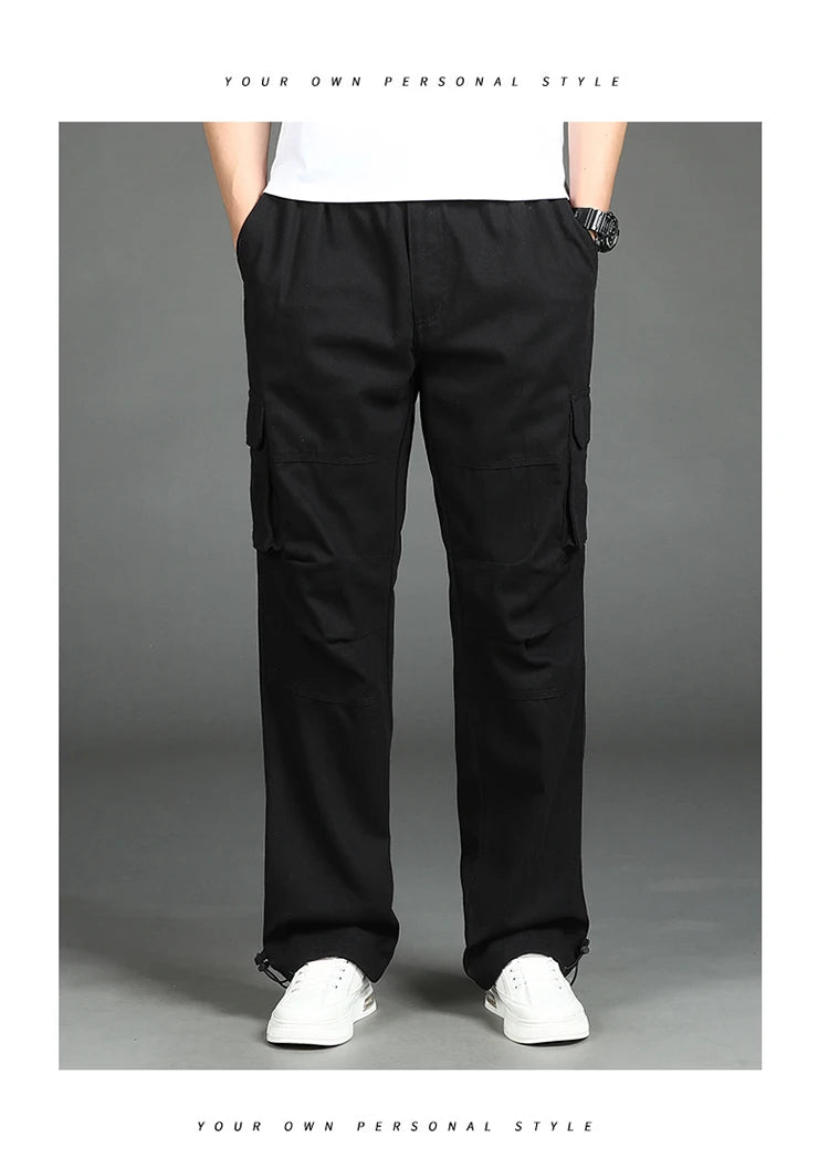 Mens Tactical Pants Cargo Work Pants Heavy Duty Big and Tall Overalls Autumn Construction Trousers Man Sport American Sweatpants
