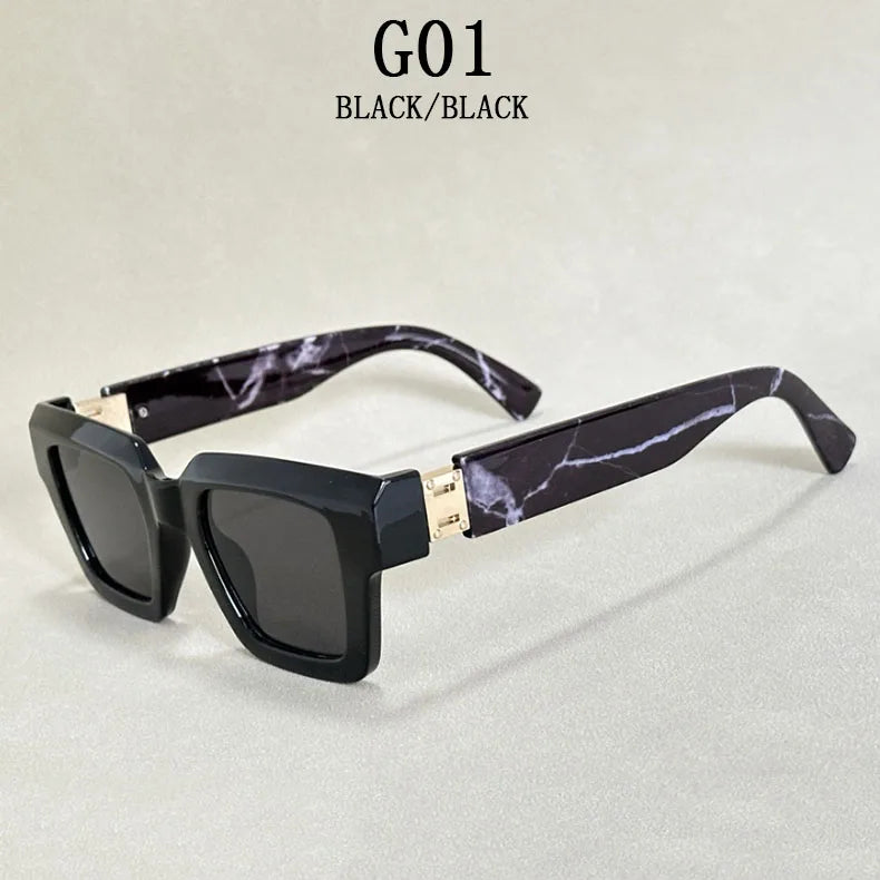 2024 Square Sunglasses Women Trendy New Sunglasses For Men Vintage Fashion Glasses Retro Lunette Soleil Femme Sonnenbrille Damen