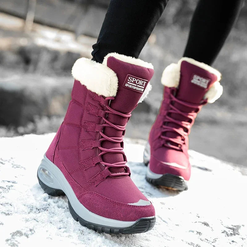 Hexton® Sport by Avenue Finds & Co. - The World's Only Perfect Women's Winter Boots: Waterproof & Lightweight Plush-Lined Boots featuring Ultra-Comfortable Air Cushioning Support & Superior Outsole Grip for Snowy Winter Hikes & Slippery Black Ice
