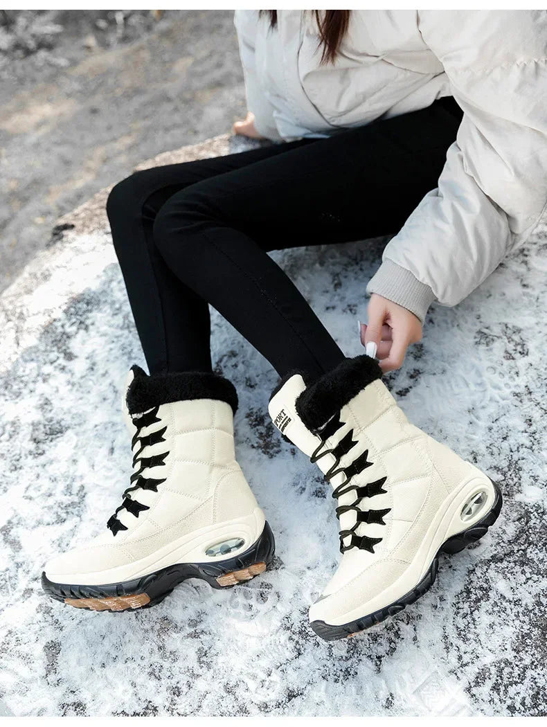 Hexton® Sport by Avenue Finds & Co. - The World's Only Perfect Women's Winter Boots: Waterproof & Lightweight Plush-Lined Boots featuring Ultra-Comfortable Air Cushioning Support & Superior Outsole Grip for Snowy Winter Hikes & Slippery Black Ice