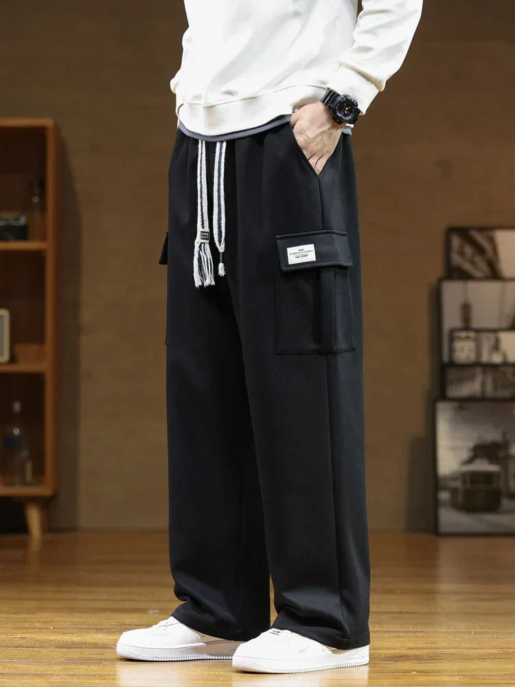 The Nordtrak® - Cleverly designed by AvenueFinds Sweden: Multi-Pocket Cargo Style Cotton Sweatpants