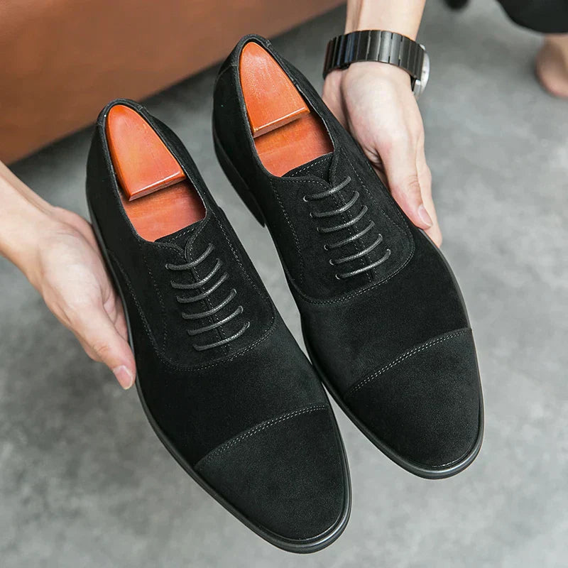 Savile Oxfords: Formal Dress Shoes, Hand-Stitched Genuine Italian Leather – Designed by HughVance Savile Row