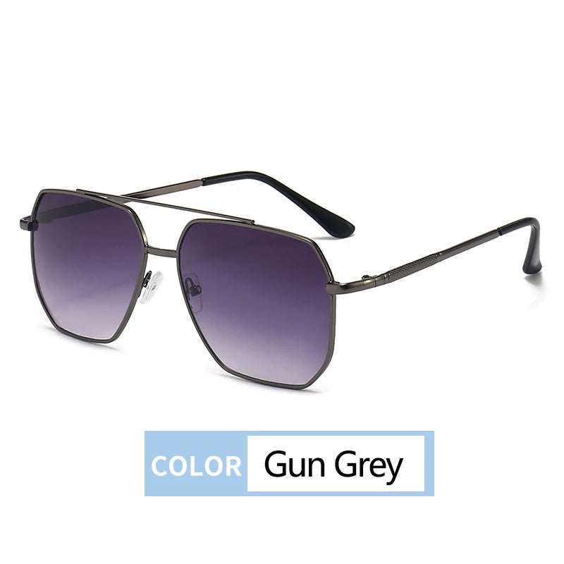 New Fashion Men Sunglasses Pilot Classic Driving Sun Glasses Metal Frame Mirror Leisure Fishing Business Men/women Eyeglassuv400