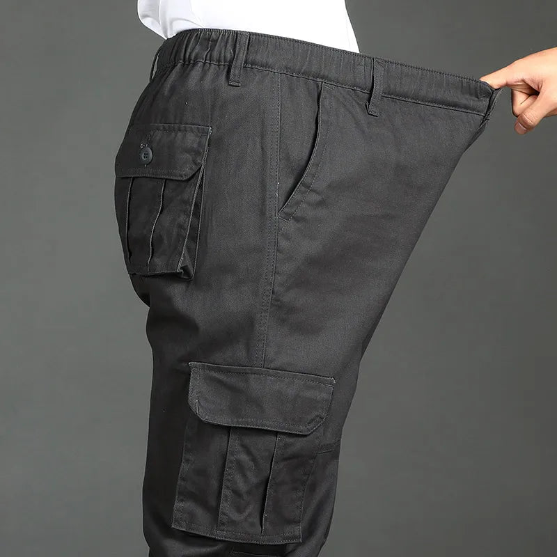Mens Tactical Pants Cargo Work Pants Heavy Duty Big and Tall Overalls Autumn Construction Trousers Man Sport American Sweatpants