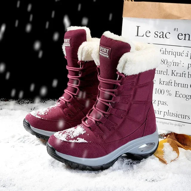 Hexton® Sport by Avenue Finds & Co. - The World's Only Perfect Women's Winter Boots: Waterproof & Lightweight Plush-Lined Boots featuring Ultra-Comfortable Air Cushioning Support & Superior Outsole Grip for Snowy Winter Hikes & Slippery Black Ice