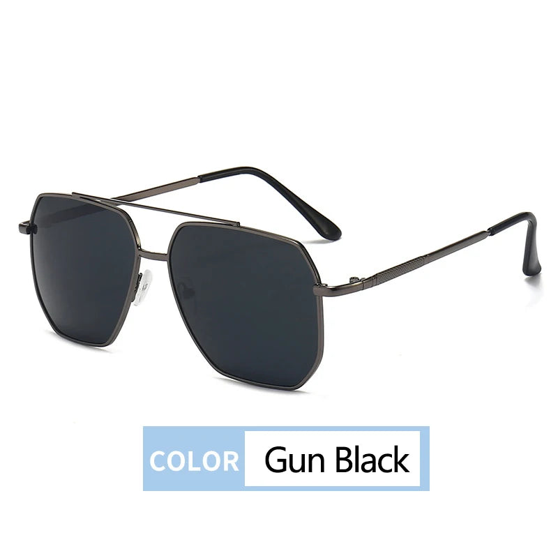 New Fashion Men Sunglasses Pilot Classic Driving Sun Glasses Metal Frame Mirror Leisure Fishing Business Men/women Eyeglassuv400