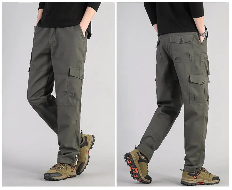 Mens Tactical Pants Cargo Work Pants Heavy Duty Big and Tall Overalls Autumn Construction Trousers Man Sport American Sweatpants