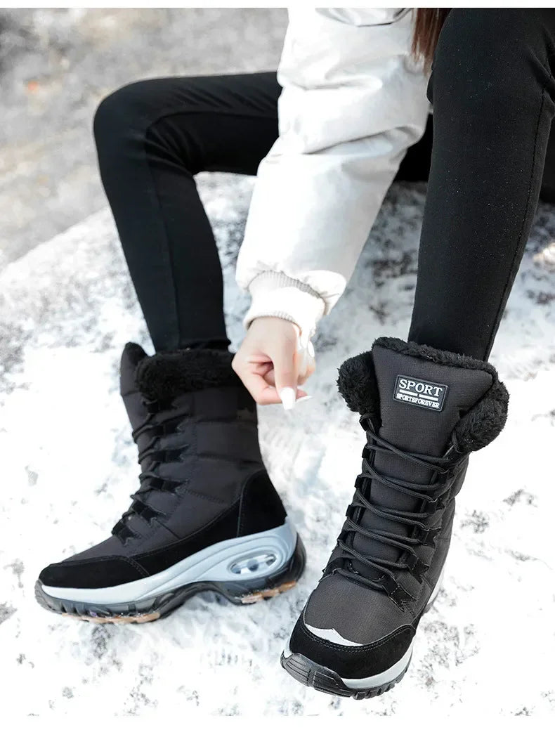 Hexton® Sport by Avenue Finds & Co. - The World's Only Perfect Women's Winter Boots: Waterproof & Lightweight Plush-Lined Boots featuring Ultra-Comfortable Air Cushioning Support & Superior Outsole Grip for Snowy Winter Hikes & Slippery Black Ice