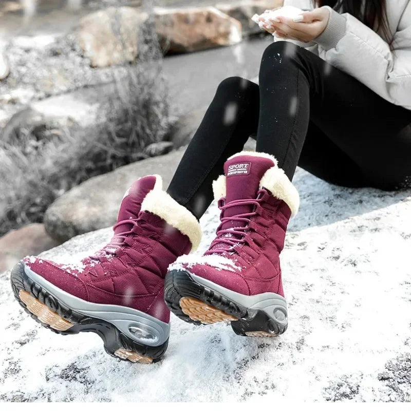 Hexton® Sport by Avenue Finds & Co. - The World's Only Perfect Women's Winter Boots: Waterproof & Lightweight Plush-Lined Boots featuring Ultra-Comfortable Air Cushioning Support & Superior Outsole Grip for Snowy Winter Hikes & Slippery Black Ice
