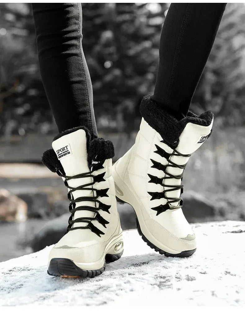 Hexton® Sport by Avenue Finds & Co. - The World's Only Perfect Women's Winter Boots: Waterproof & Lightweight Plush-Lined Boots featuring Ultra-Comfortable Air Cushioning Support & Superior Outsole Grip for Snowy Winter Hikes & Slippery Black Ice