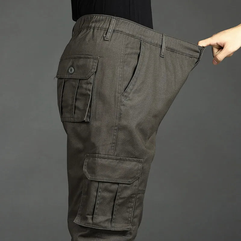 Mens Tactical Pants Cargo Work Pants Heavy Duty Big and Tall Overalls Autumn Construction Trousers Man Sport American Sweatpants