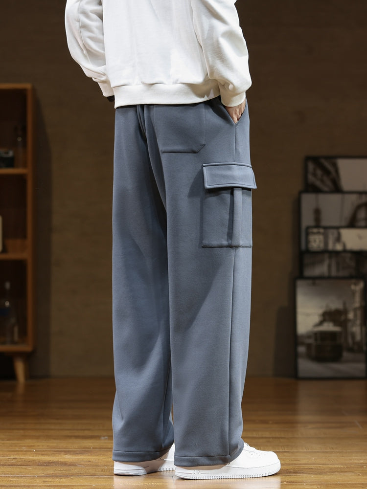 The Nordtrak® - Cleverly designed by AvenueFinds Sweden: Multi-Pocket Cargo Style Cotton Sweatpants