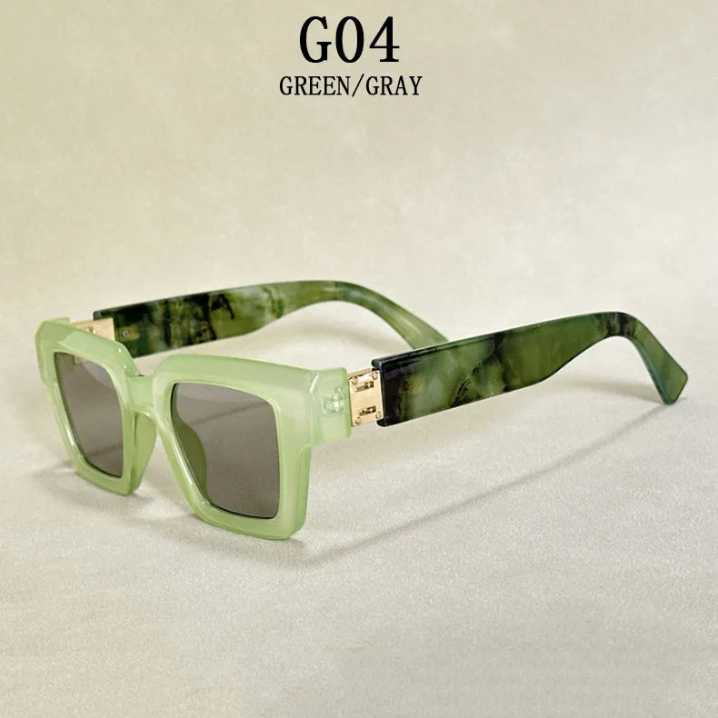 2024 Square Sunglasses Women Trendy New Sunglasses For Men Vintage Fashion Glasses Retro Lunette Soleil Femme Sonnenbrille Damen