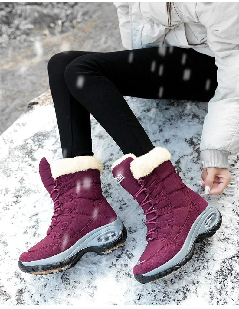 Hexton® Sport by Avenue Finds & Co. - The World's Only Perfect Women's Winter Boots: Waterproof & Lightweight Plush-Lined Boots featuring Ultra-Comfortable Air Cushioning Support & Superior Outsole Grip for Snowy Winter Hikes & Slippery Black Ice