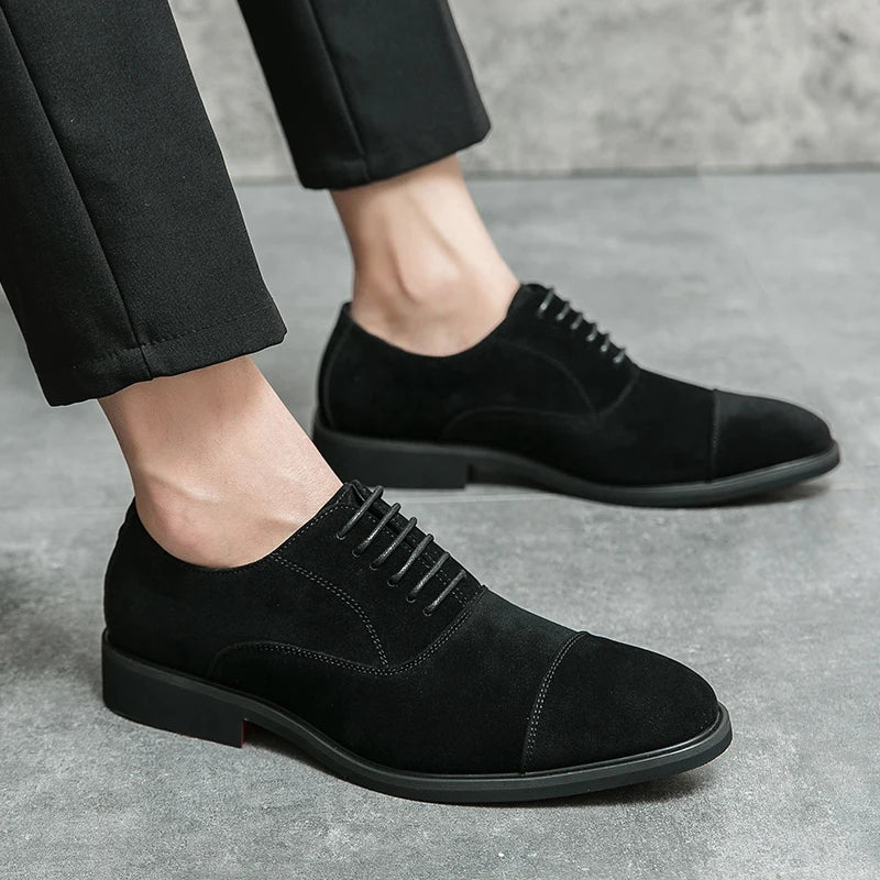 Savile Oxfords: Formal Dress Shoes, Hand-Stitched Genuine Italian Leather – Designed by HughVance Savile Row