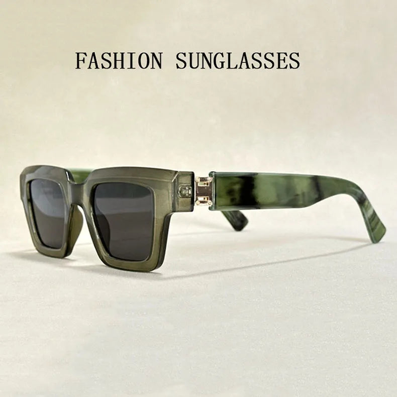 2024 Square Sunglasses Women Trendy New Sunglasses For Men Vintage Fashion Glasses Retro Lunette Soleil Femme Sonnenbrille Damen