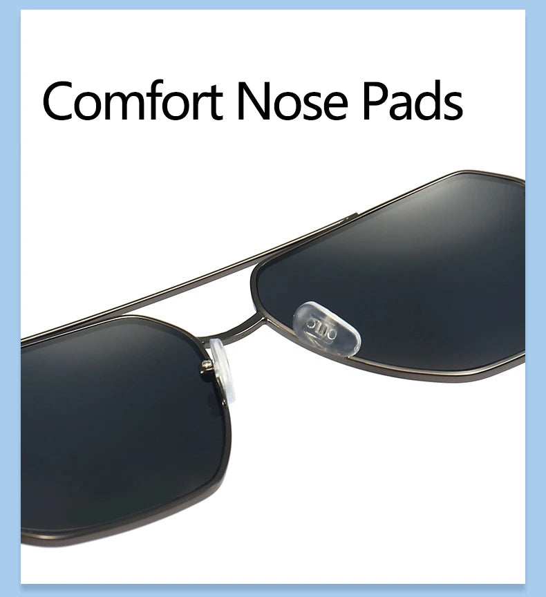 New Fashion Men Sunglasses Pilot Classic Driving Sun Glasses Metal Frame Mirror Leisure Fishing Business Men/women Eyeglassuv400
