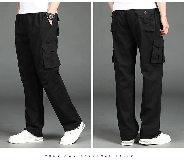 Mens Tactical Pants Cargo Work Pants Heavy Duty Big and Tall Overalls Autumn Construction Trousers Man Sport American Sweatpants