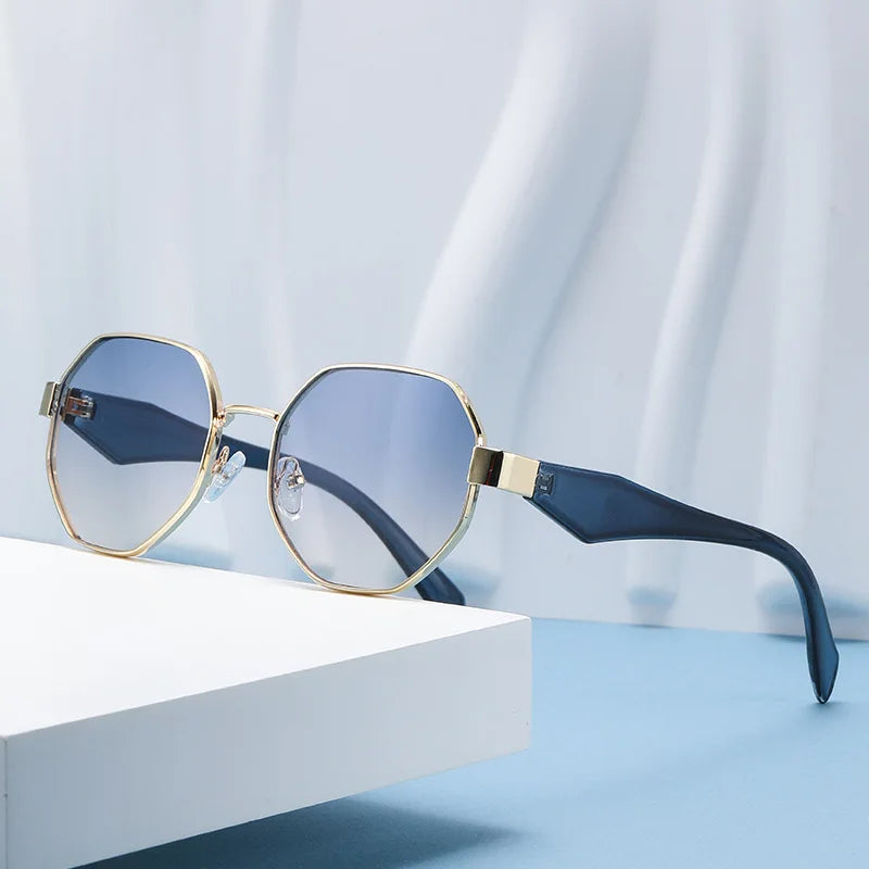 New Fashion Men Sunglasses Pilot Classic Driving Sun Glasses Metal Frame Mirror Leisure Fishing Business Men/women Eyeglassuv400