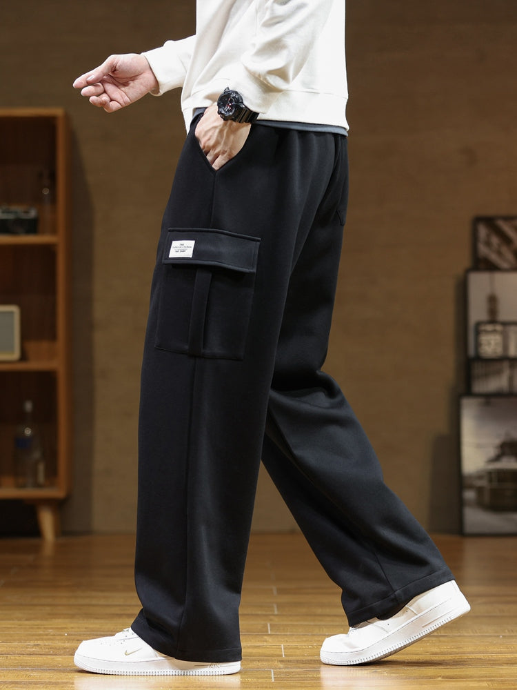 The Nordtrak® - Cleverly designed by AvenueFinds Sweden: Multi-Pocket Cargo Style Cotton Sweatpants