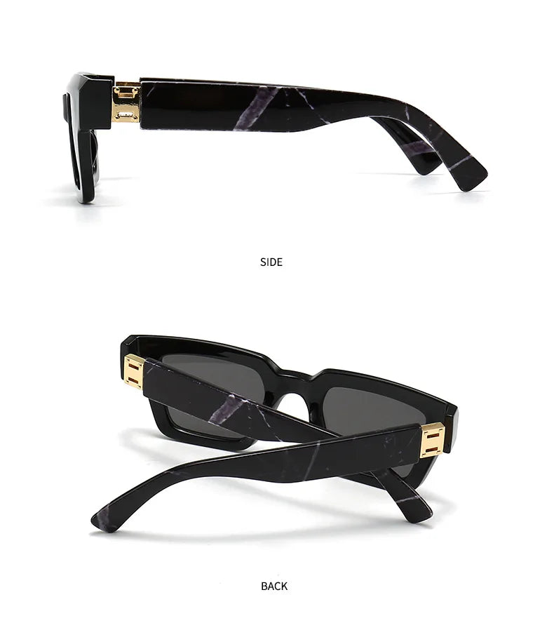 2024 Square Sunglasses Women Trendy New Sunglasses For Men Vintage Fashion Glasses Retro Lunette Soleil Femme Sonnenbrille Damen