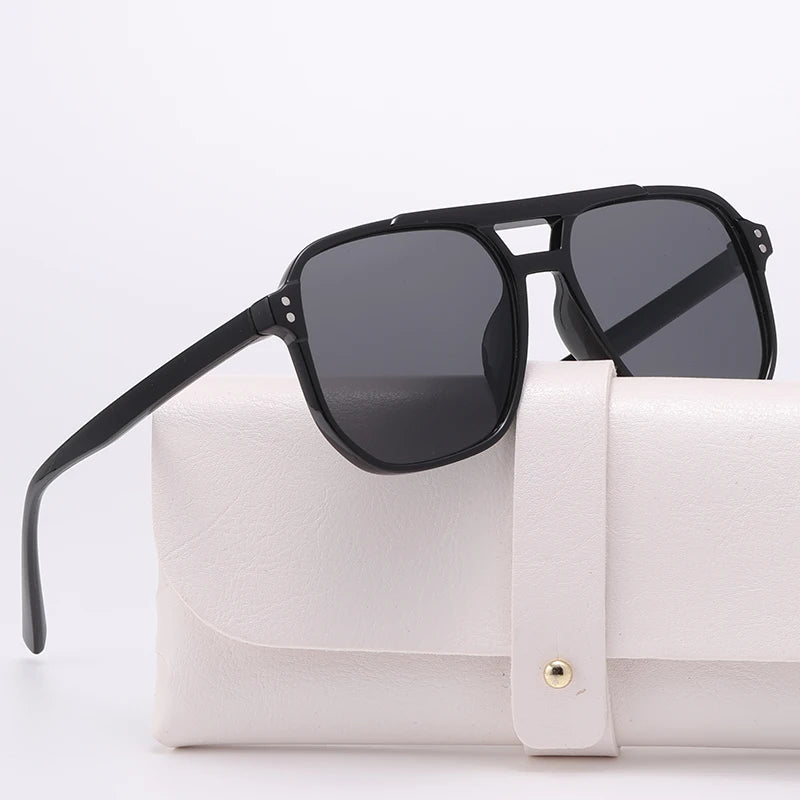 New Fashion Men Sunglasses Pilot Classic Driving Sun Glasses Metal Frame Mirror Leisure Fishing Business Men/women Eyeglassuv400