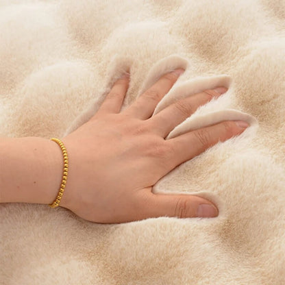 skorten® Skysoftia: Plush & Puffy Chic 3D Waves-Textured Area Rug for Modern Home Décor