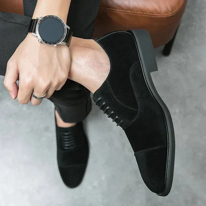 Savile Oxfords: Formal Dress Shoes, Hand-Stitched Genuine Italian Leather – Designed by HughVance Savile Row