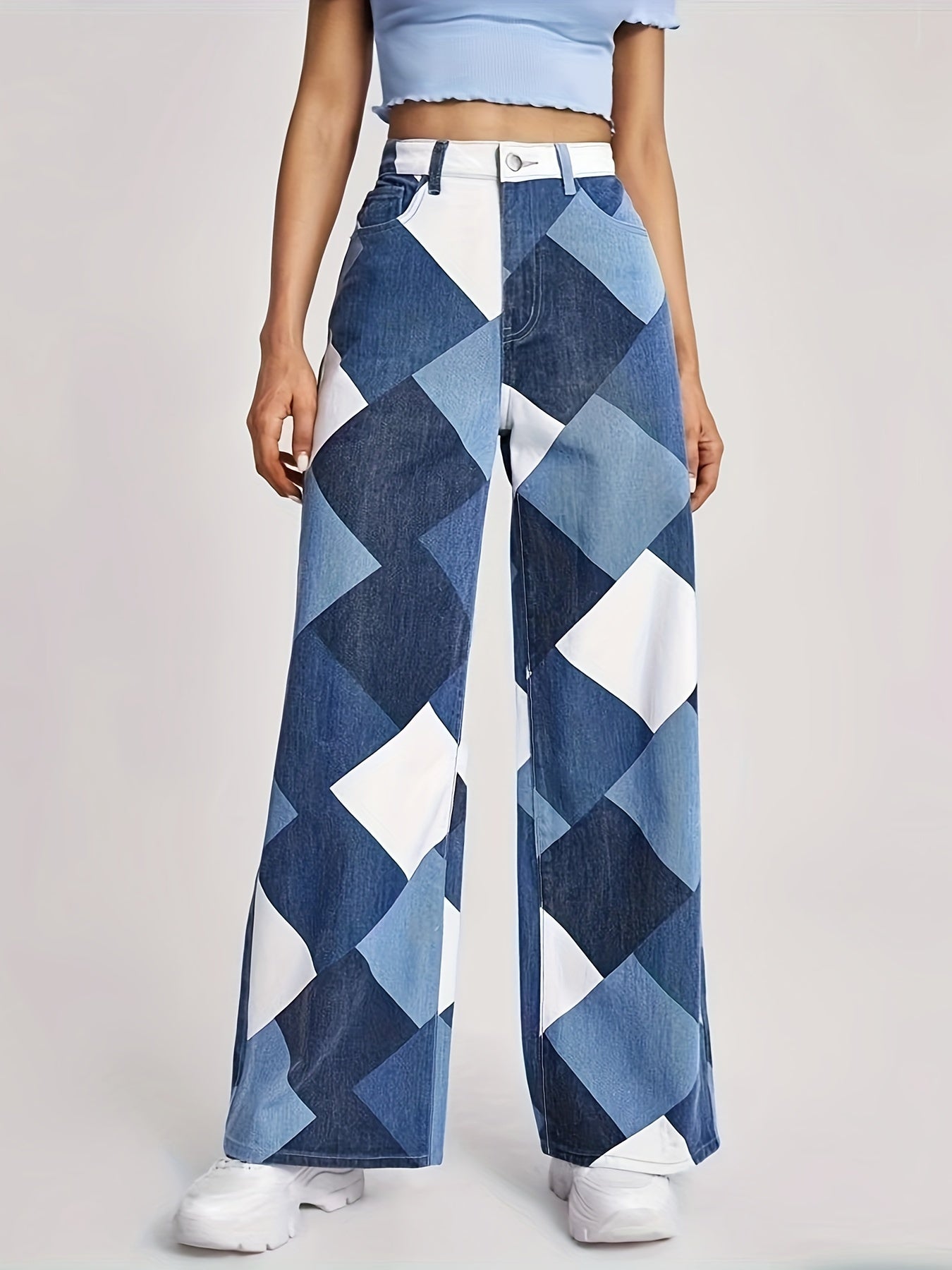 Skarvana Boho Denims by AvenueFinds NYC: High-Waist & Loose-Fit Chic Timeless Patchwork Jeans