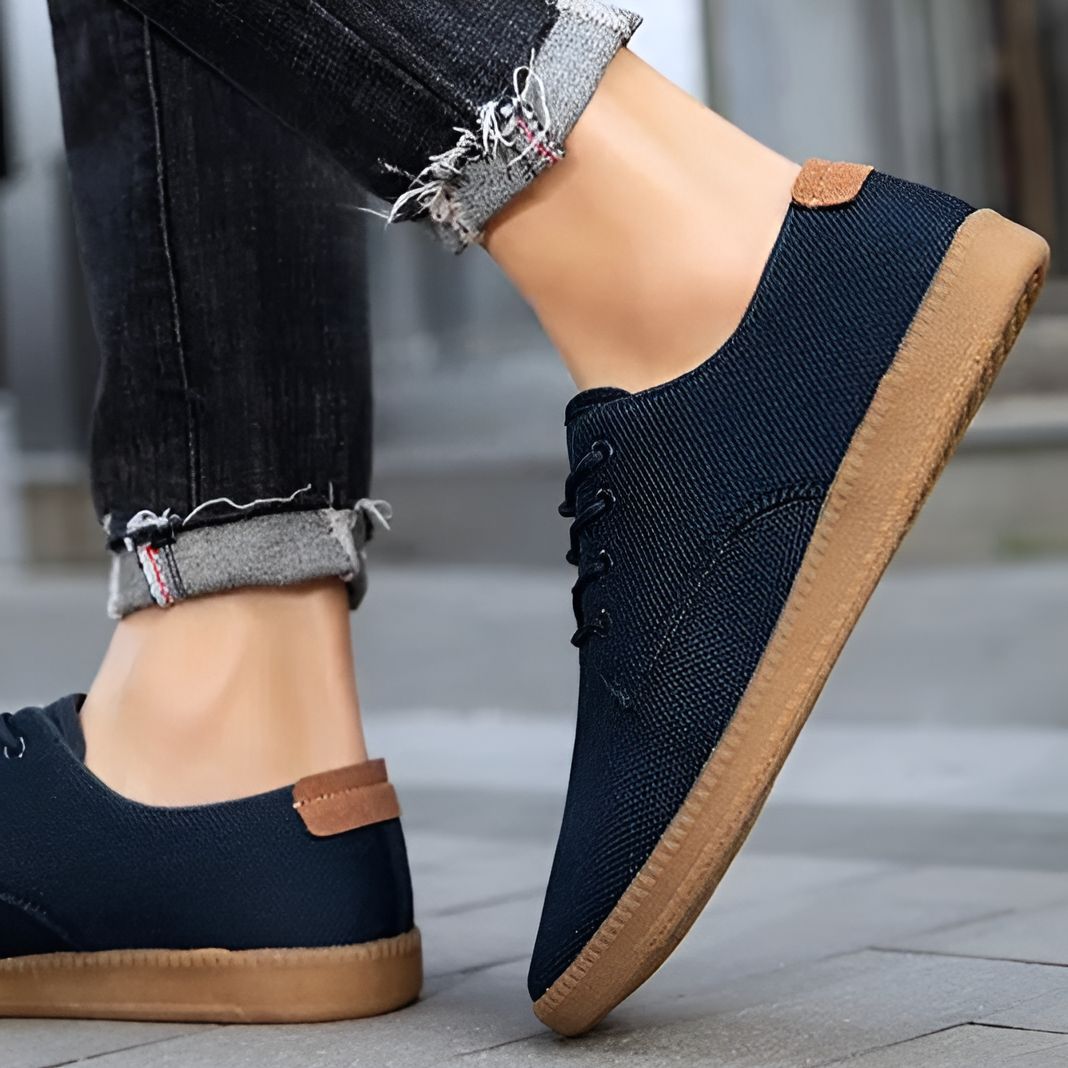 Cade Laced Slip-On Canvas Shoes