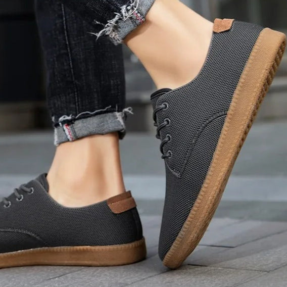 Cade Laced Slip-On Canvas Shoes